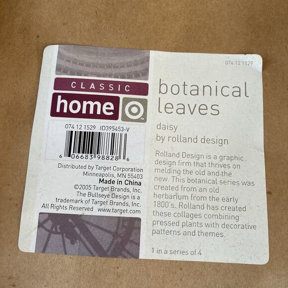 Vintage ArtPrint Of Herbarium 1880’s Botanical Leaves Maple & Daisy Set Of 2 - Picture 8 of 9